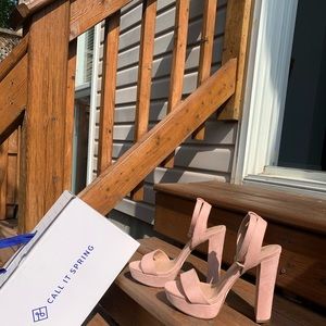 Call it Spring Ankle Strap Heels - Vegan